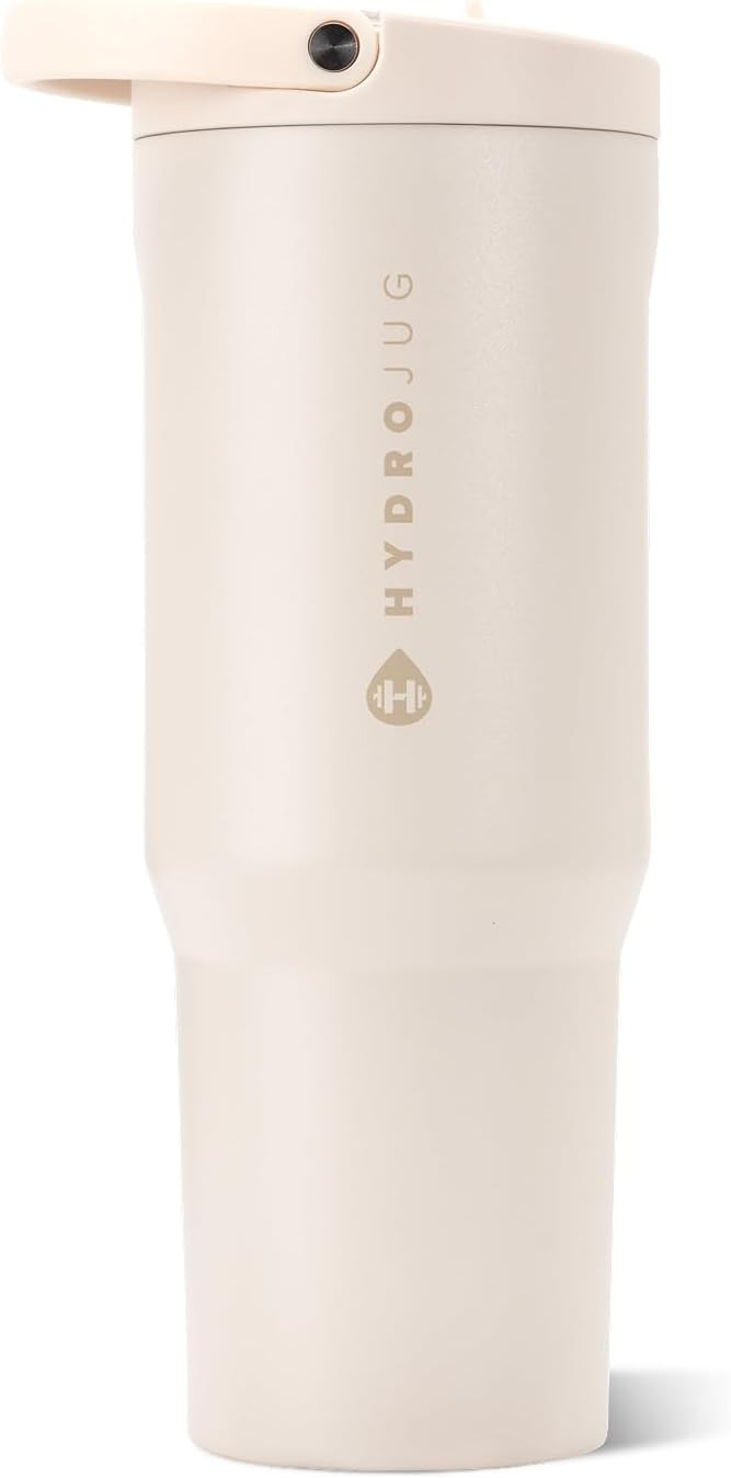 HydroJug Sport 32 oz Insulated Stainless Steel Water Bottle, Cream | Amazon (US)