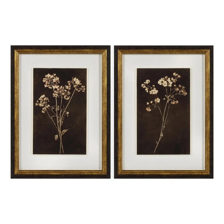 My Texas House Dark Floral Imprints Framed Art 18x24 | Walmart (US)