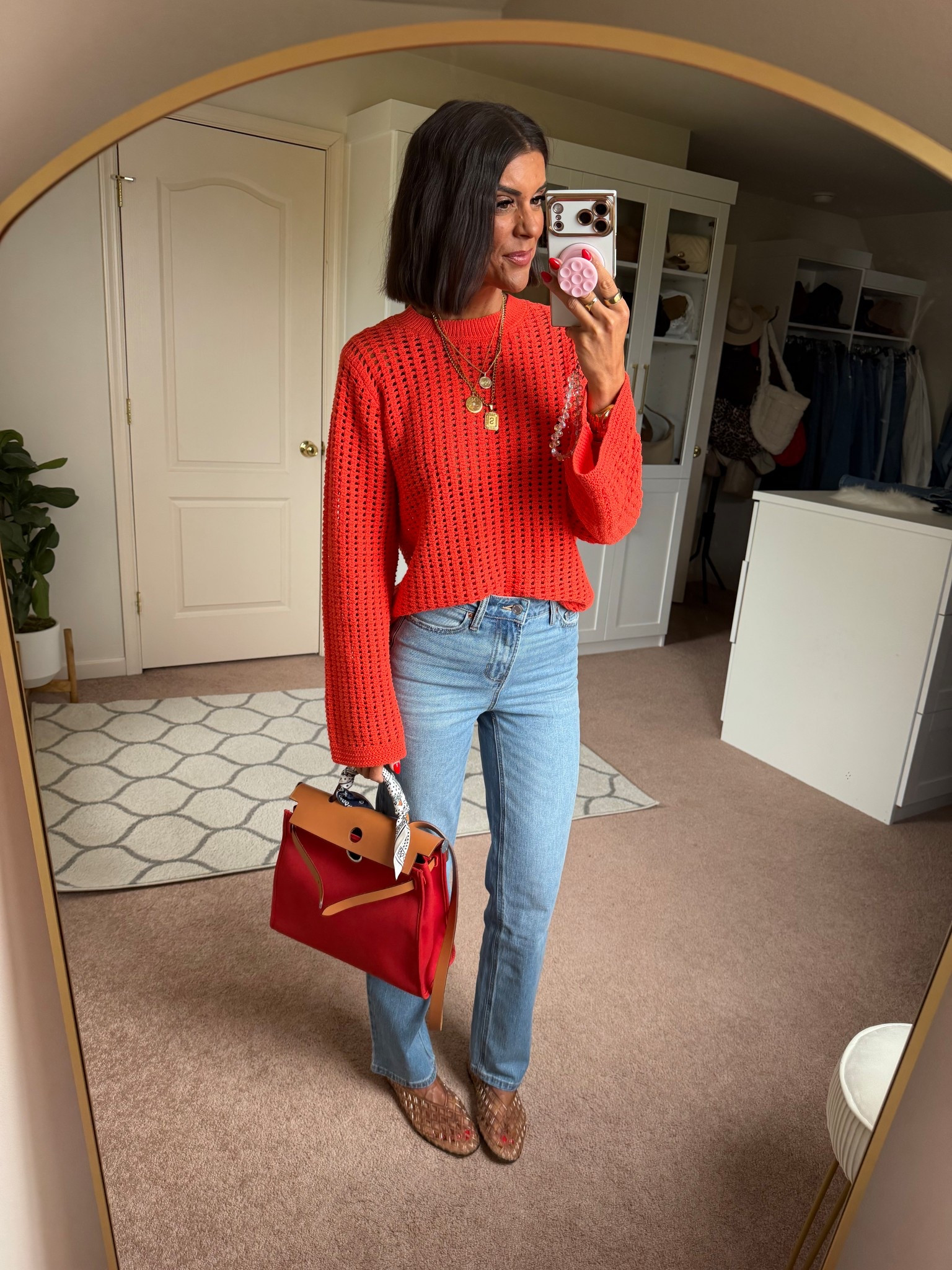 Today’s fit- size small in Walmart sweater
Size 0 in jeans 
Flats tts 
Bag is Hermes herbag 31 @Fashionphile 

#LTKgrwm #LTKootd #LTKSeasonal