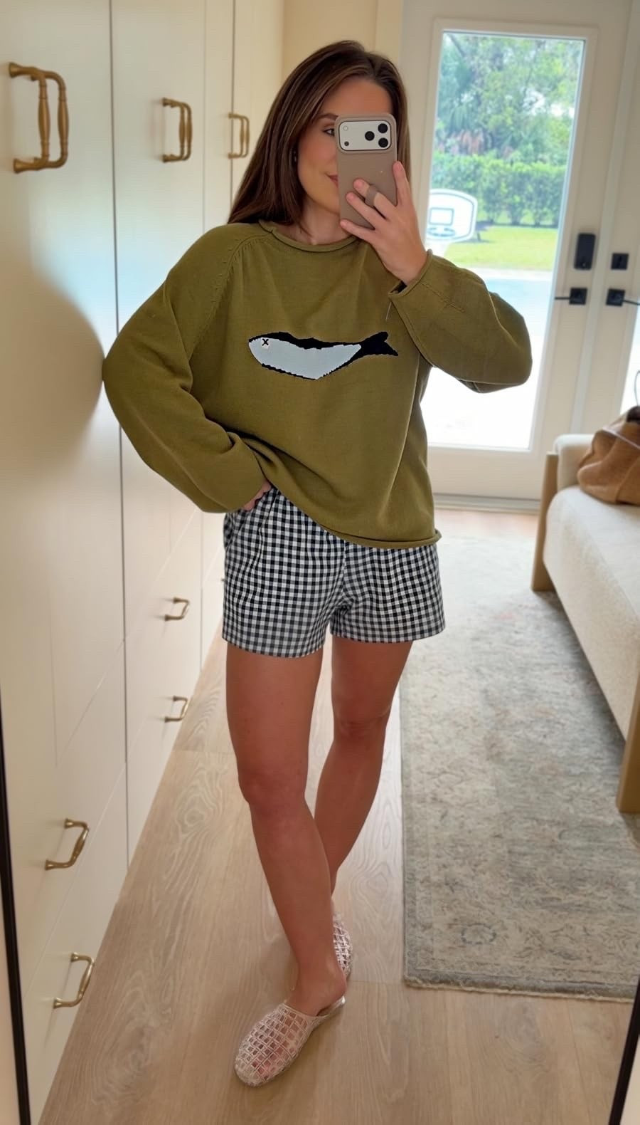 Early Florida fall outfit

#amazonfashion 
Gingham shorts, fish sweater, coastal fall

#LTKootd #LTKgrwm #LTKmomlife