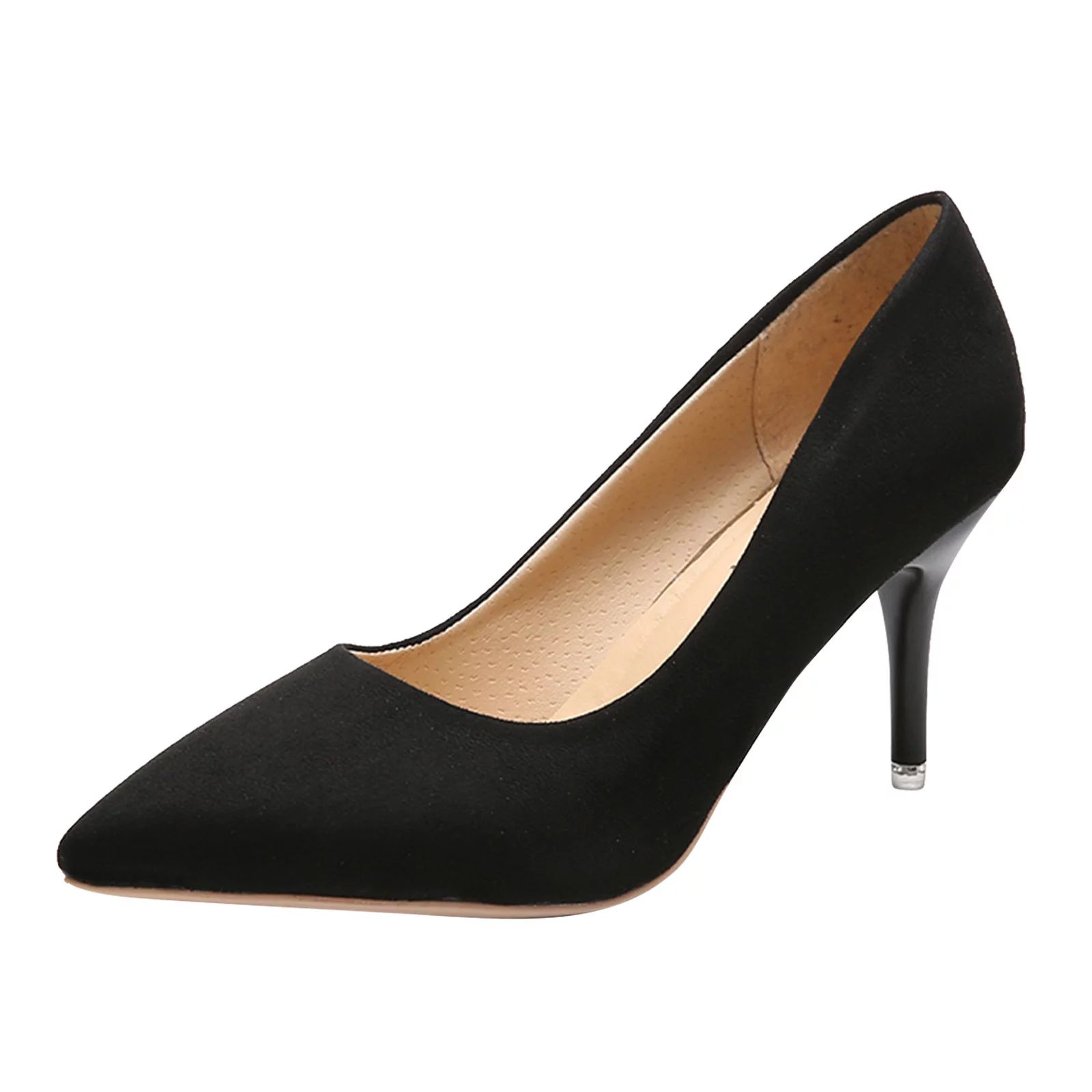 Sandals Women Business High Heels For Women Pointed Toe Stilettos Slip On Shoes High Heeled Work ... | Walmart (US)