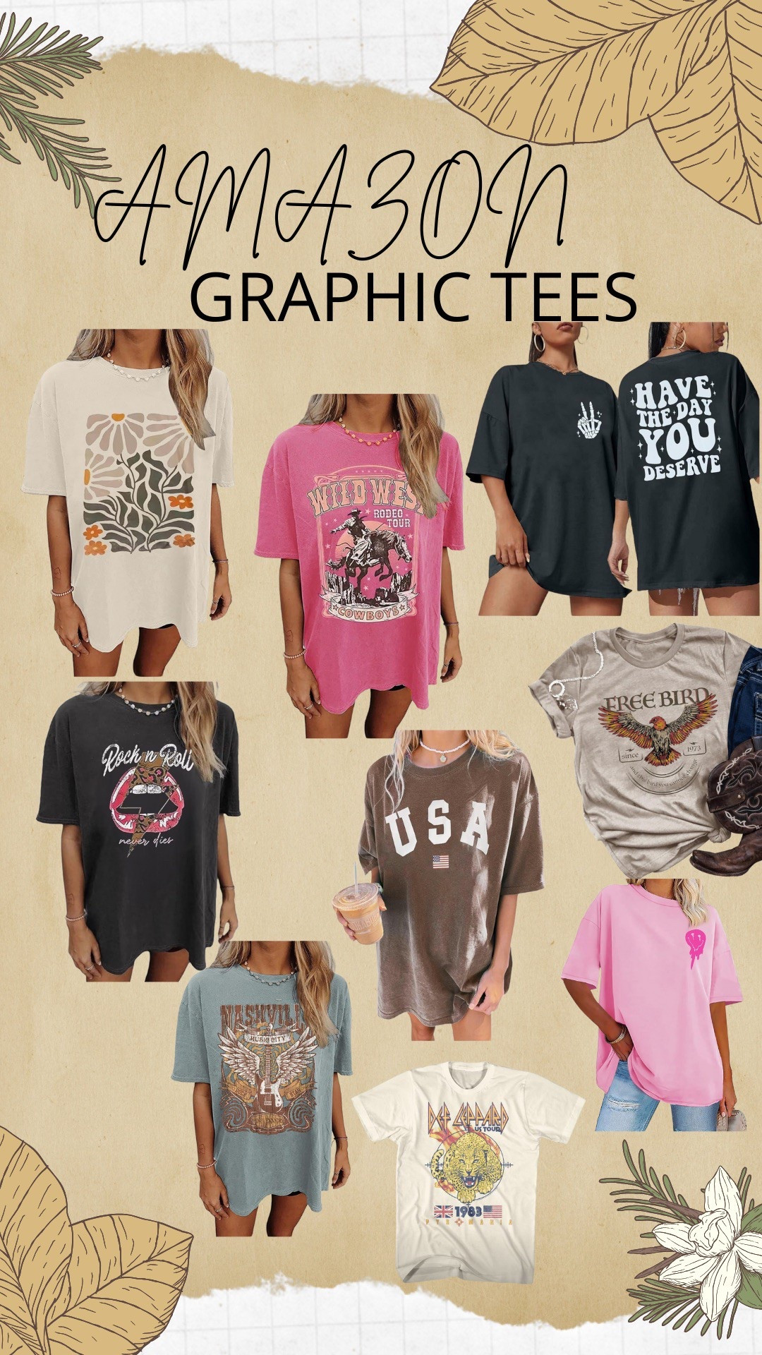 Amazon Graphic Tees

#LTKStyleTip #LTKFindsUnder50 #LTKSummerEdit