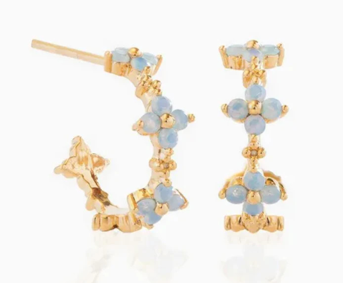 Sunday Hydrangea Hoops | Erin McDermott Jewelry