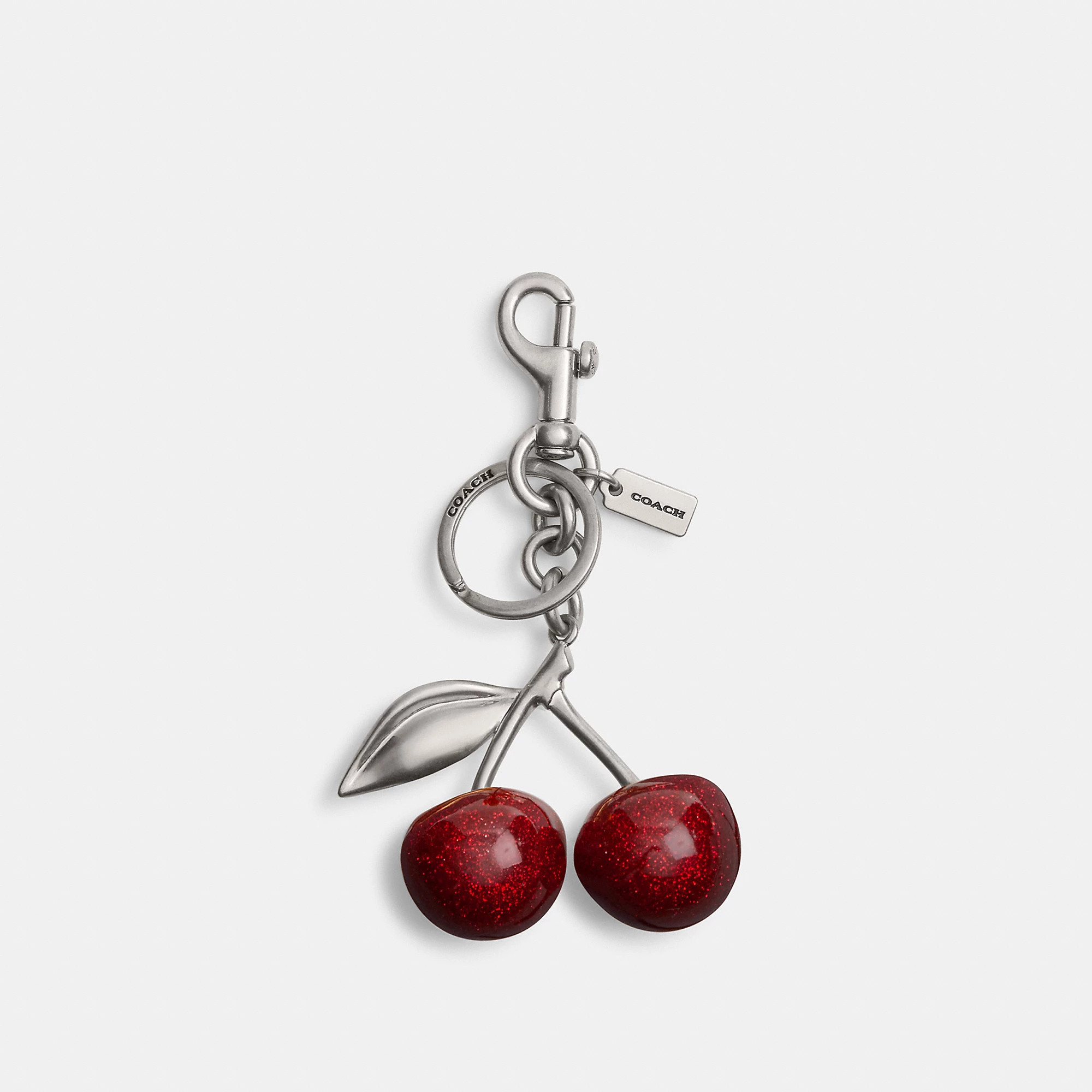 Coach Cherry Bag Charm - Women's Bag Charms - Silver/red Apple | Coach (US)