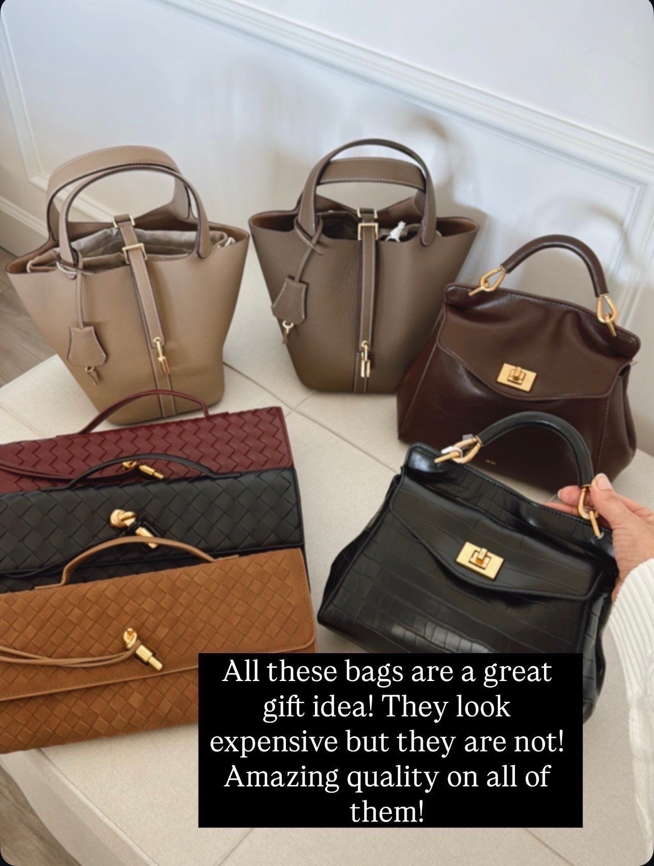 amazing quality Amazon bags 
Look expensive but they are not
A great gift idea for all ladies on  




#LTKSeasonal #LTKU #LTKOver40