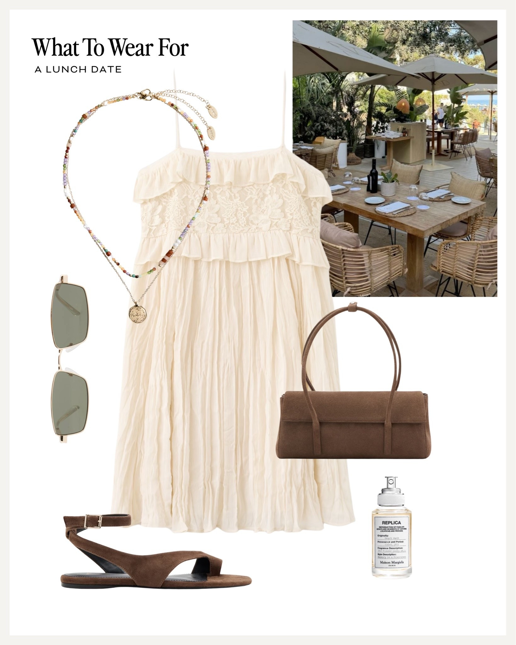 A lunch date 🍷 🍝 

Summer style, mini dress, Zara new in, suede bag, sandals, heatwave, weekend style, holiday outfit

#LTKsummer