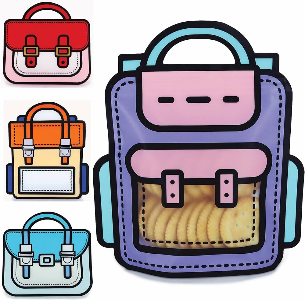 Bulk Gift Bags for Kids Birthday Party Supplies - Goodie Bag for Candy, Food, Snacks or Favors wi... | Amazon (US)