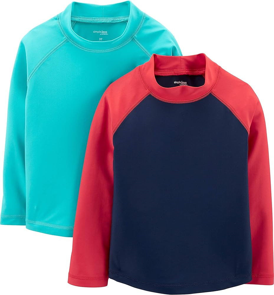 Simple Joys by Carter's Boys' 2-Pack Assorted Rashguard Sets | Amazon (US)