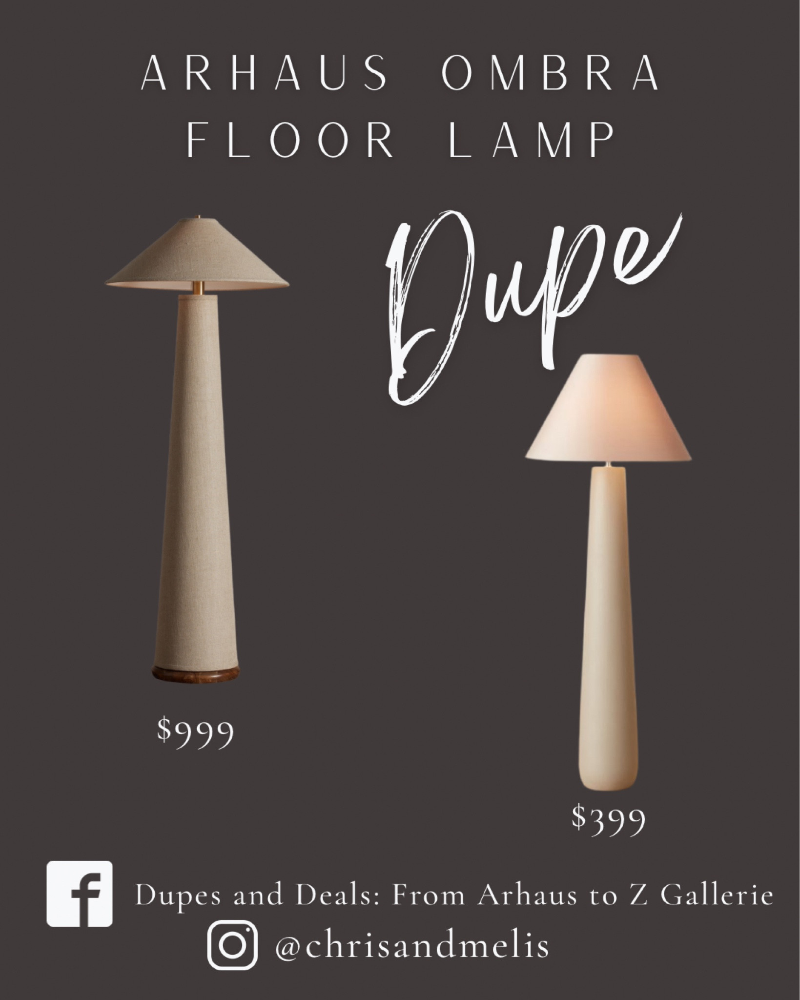 Arhaus Ombra Floor Lamp dupe!

Floor lamp, living room decor, living room style, bedroom lighting, living room lighting. 


#LTKsalealert #LTKhome