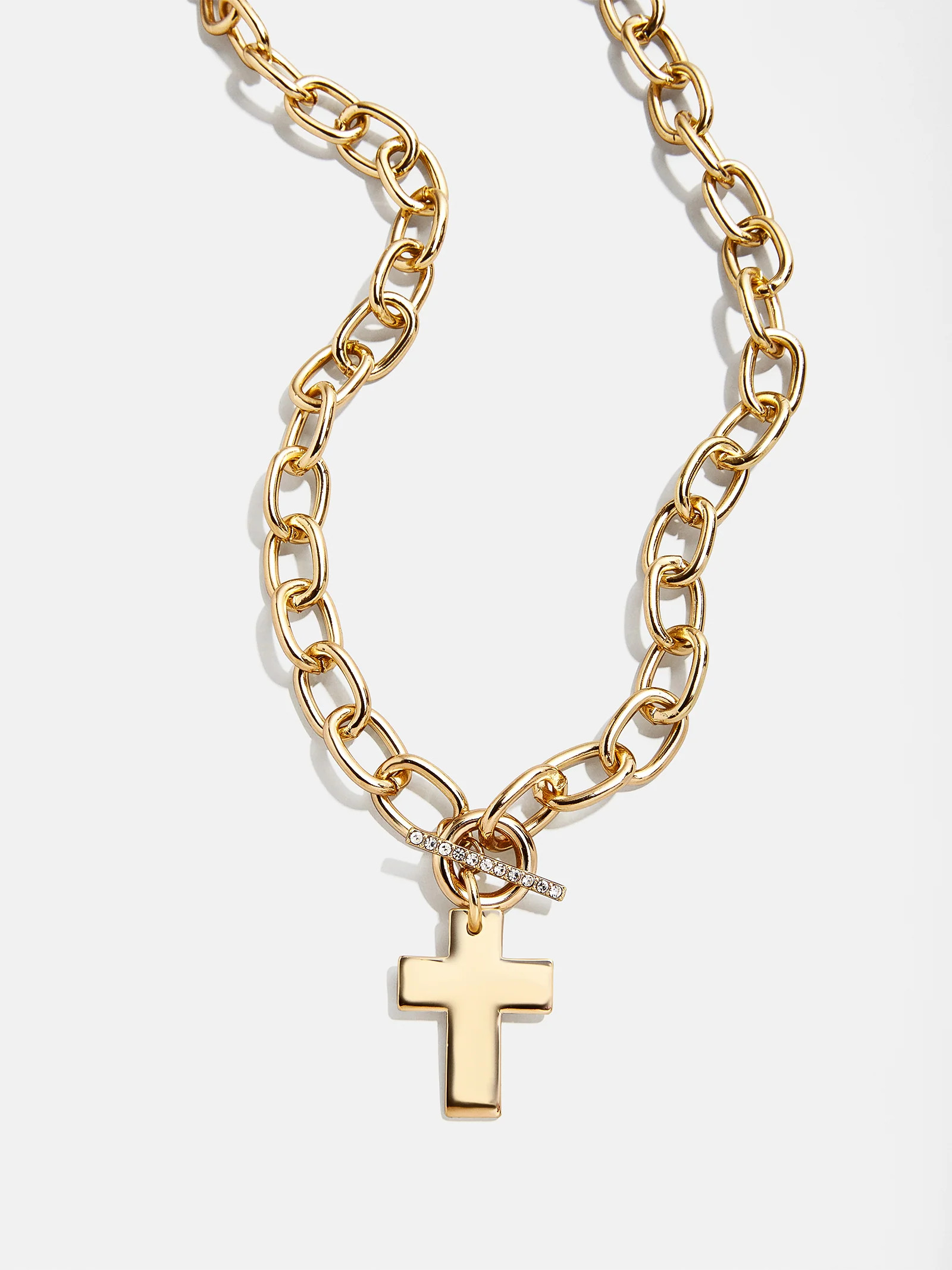 Priscilla Statement Cross Necklace - Classic Cross | BaubleBar