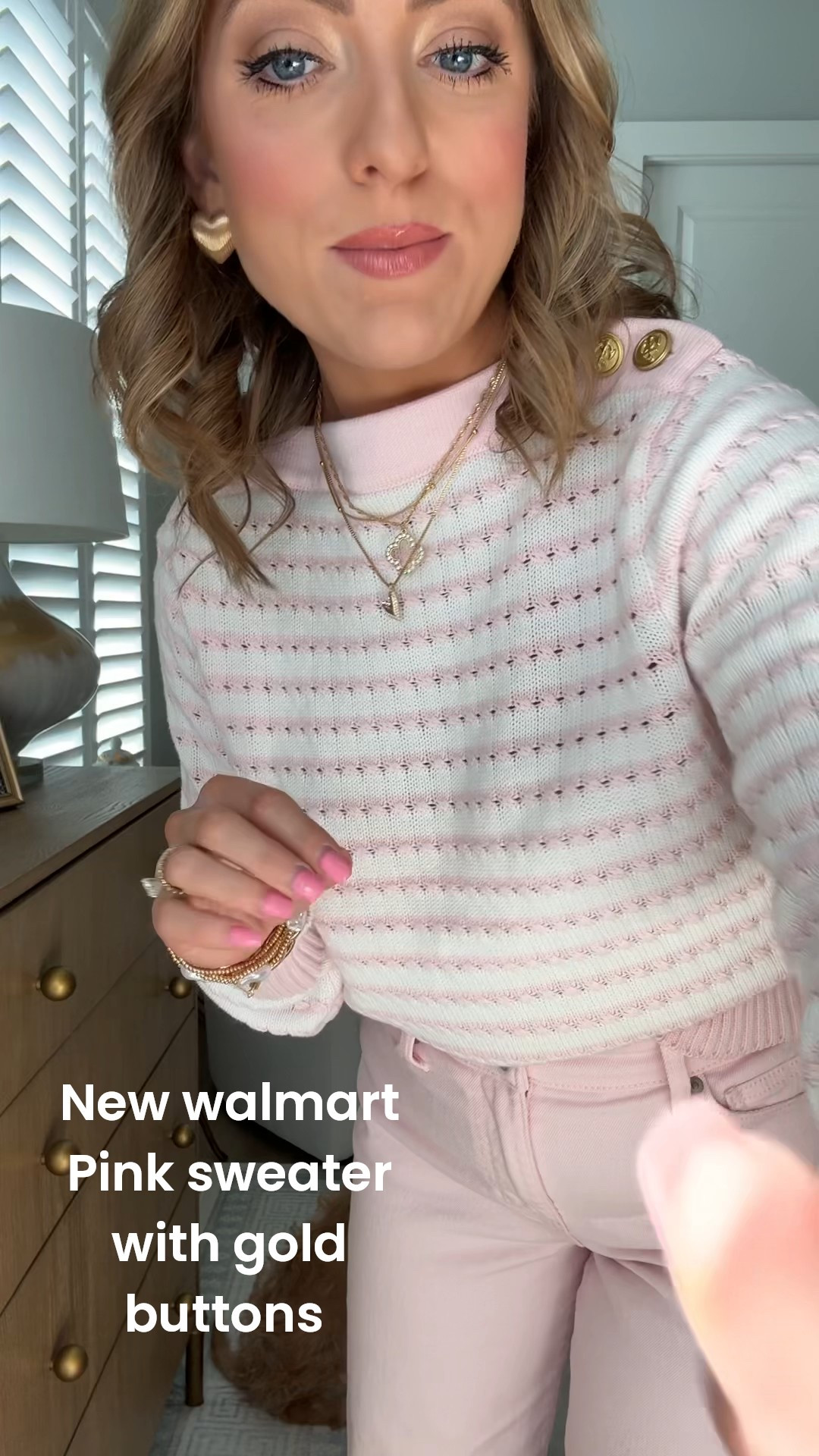Head-to-toe Walmart and fully obsessed 💕
This pink textured sweater with gold button details is the perfect mix of cozy and chic, and the matching pink jeans make it such a fun, pulled-together look. I love how soft the sweater feels while still looking polished, and the straight-leg pink denim is flattering, comfortable, and easy to wear all day.

This outfit is perfect for everyday wear, brunch, school drop-off, errands, or anytime you want a cute pop of color without sacrificing comfort. Such a good affordable Walmart outfit that looks way more expensive than it is — and everything is easy to mix and match with neutrals too.

Linked head to toe for you 🤍

#WalmartFashion #WalmartFinds #AffordableFashion #PinkOutfit #PinkJeans #WalmartStyle #EverydayOutfit #CasualChic #BudgetFriendlyFashion #SpringStyle #WomenOwnedFashion #OOTD #NeutralWithAPop #ComfortableStyle