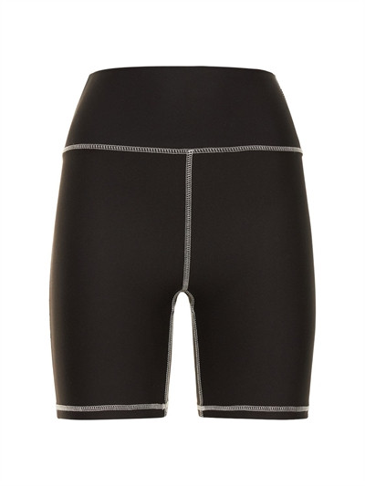 Weworewhat - Corset stretch tech bike shorts - Black | Luisaviaroma | Luisaviaroma