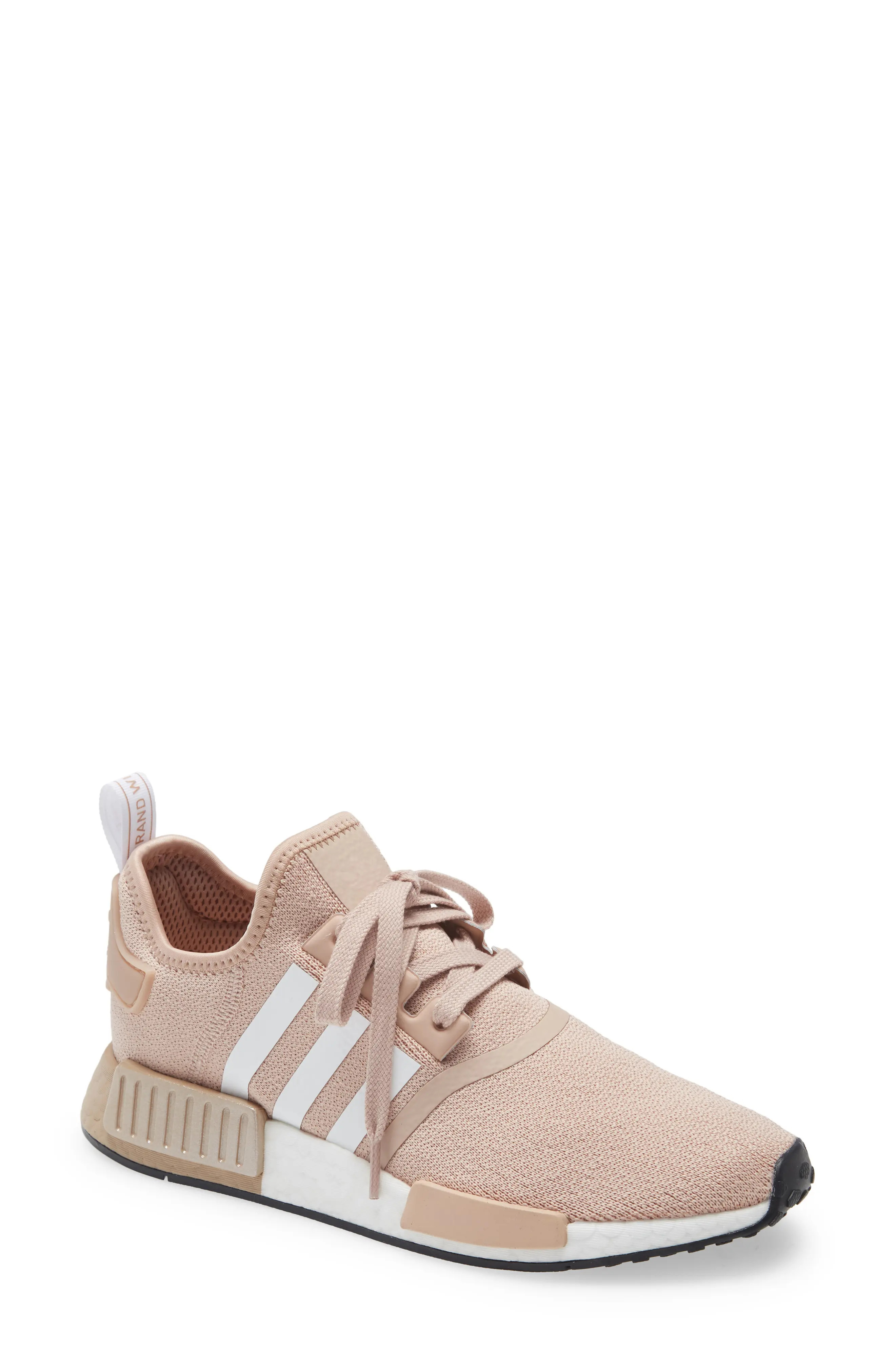 adidas NMD R1 Sneaker, Size 9.5 Women's in Ash Pearl/White/Ash Pearl at Nordstrom | Nordstrom
