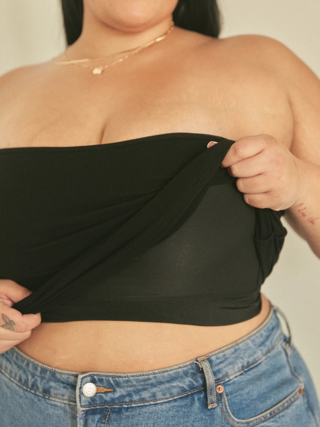 Ribbed Tube Top Brami (Full Length) | Klassy