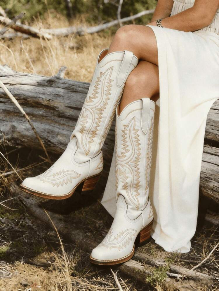 Nueva moda de otoño 2025 para mujer, botas de invierno con punta puntiaguda, tacón de bloque y ... | SHEIN