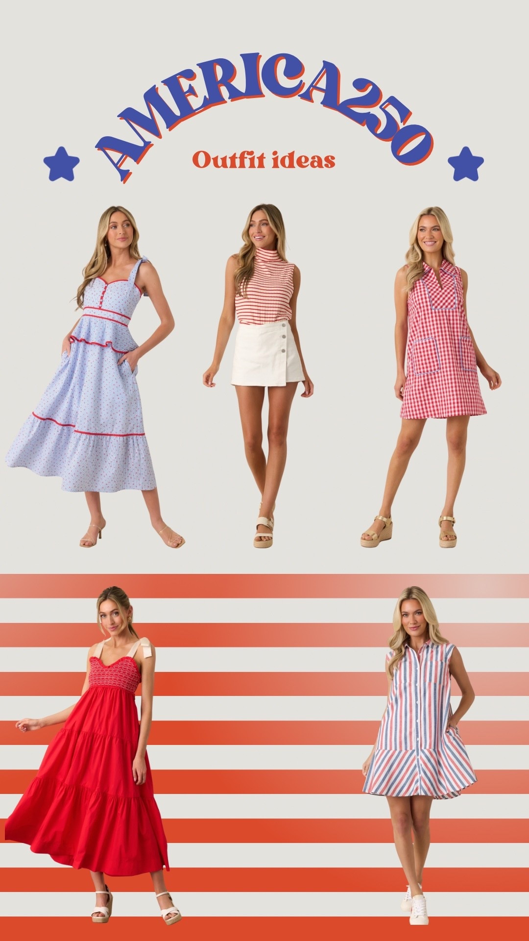 AMERICA 250 🇺🇸

USA outfit. Fourth of July. Stars and Stripes.

#LTKSeasonal #LTKgrwm #LTKootd