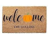 Halloween Welcome with Family Name - Halloween Doormat - Decoration doormat, Welcome mat with surnam | Amazon (US)