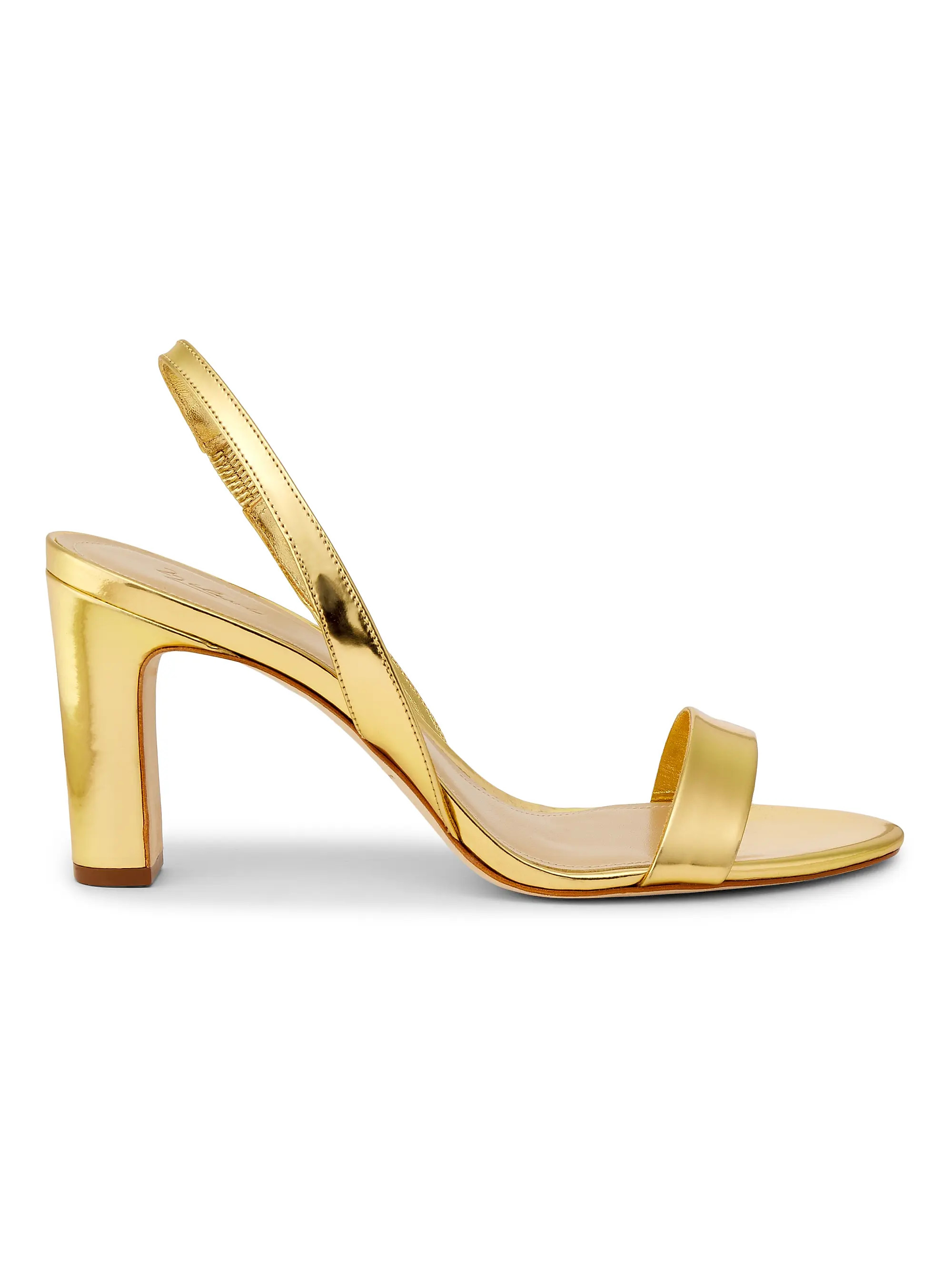 Slingback 85MM Leather Sandals | Saks Fifth Avenue