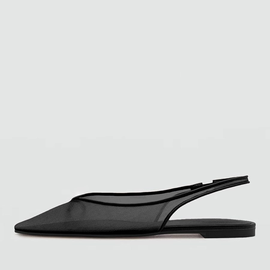 Slingback Flats for Women Stylish Pointed Toe Design with Comfortable Mesh Material for Breathabl... | Amazon (US)