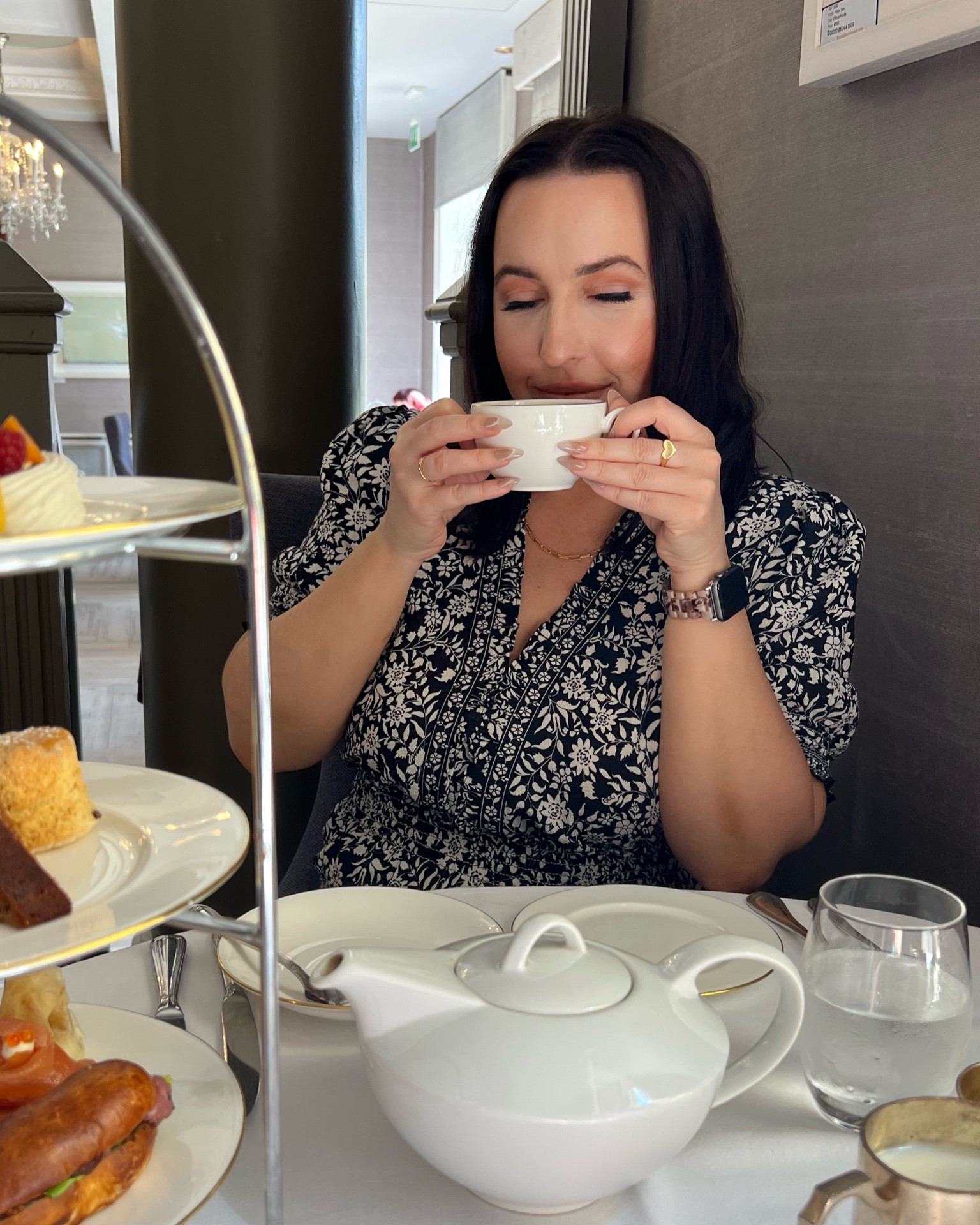 Summer dress / maxi dress / black and white dress / vacation outfit / gold jewelry / gold signet ring / gold paperclip chain necklace / afternoon tea outfit 

#LTKSaleAlert #LTKTravel #LTKMidsize