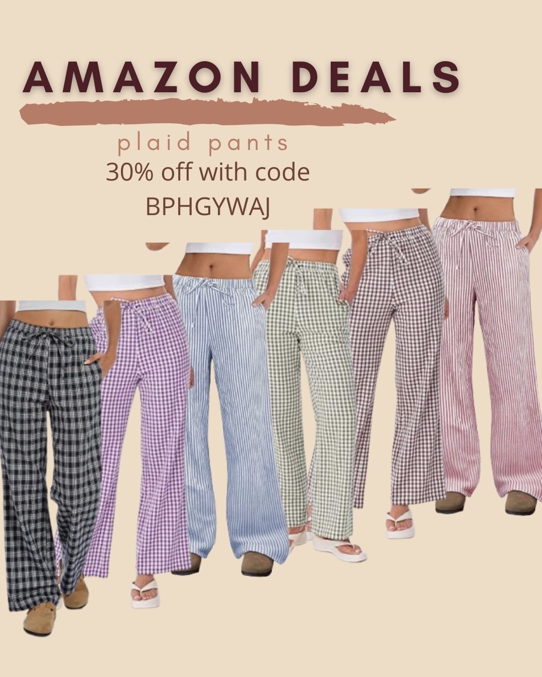 $13-$20 ends 5/12

Amazon fashion
Amazon deals
Plaid pants
Comfy pants
Lounge wear

#LTKSaleAlert