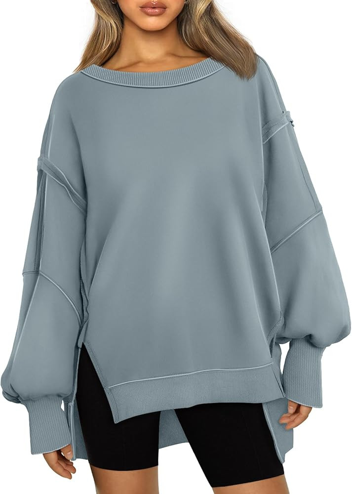 Trendy Queen Womens Oversized Crewneck Sweatshirts Hoodies Fall Outfits Fashion Teen Girls Y2k Wi... | Amazon (US)