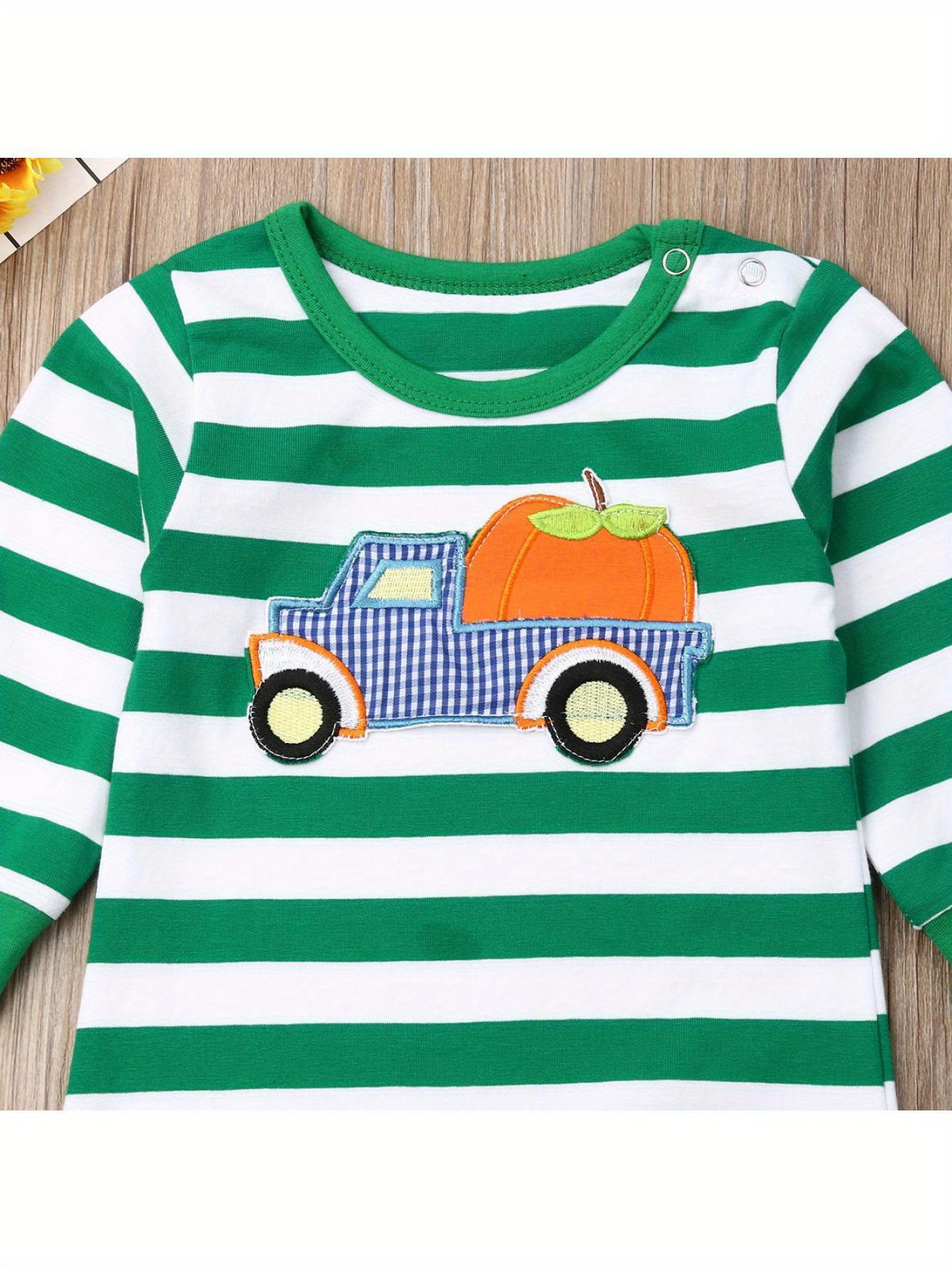 Cute Baby's   Stripe Romper Long Sleeve Snap Button - Temu | Temu Affiliate Program