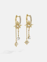 Galaxy Earrings - Gold/Pavé | BaubleBar
