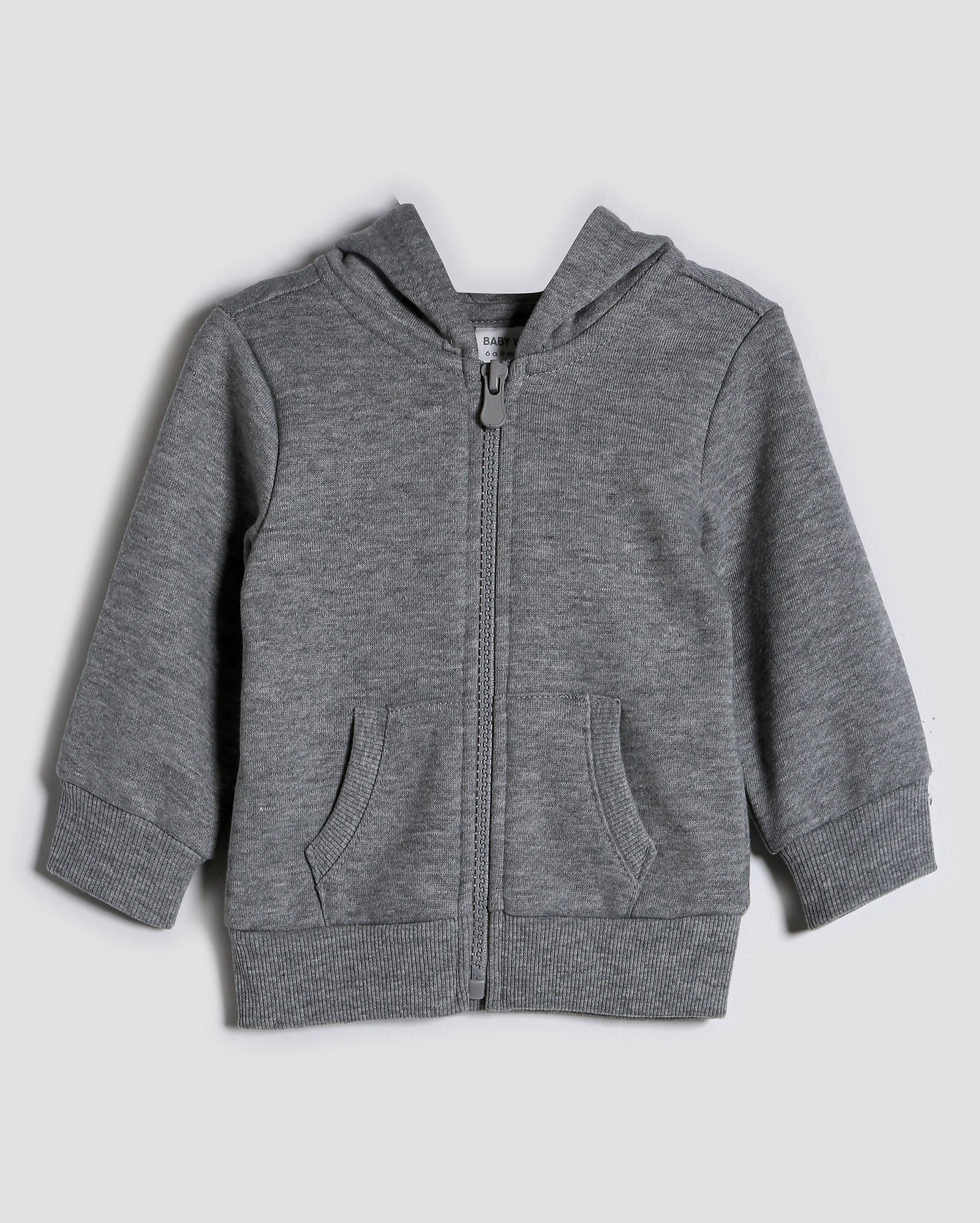 Blusa de moletom bebê com capuz cinza | Baby Way by Riachuelo | Riachuelo (BR)