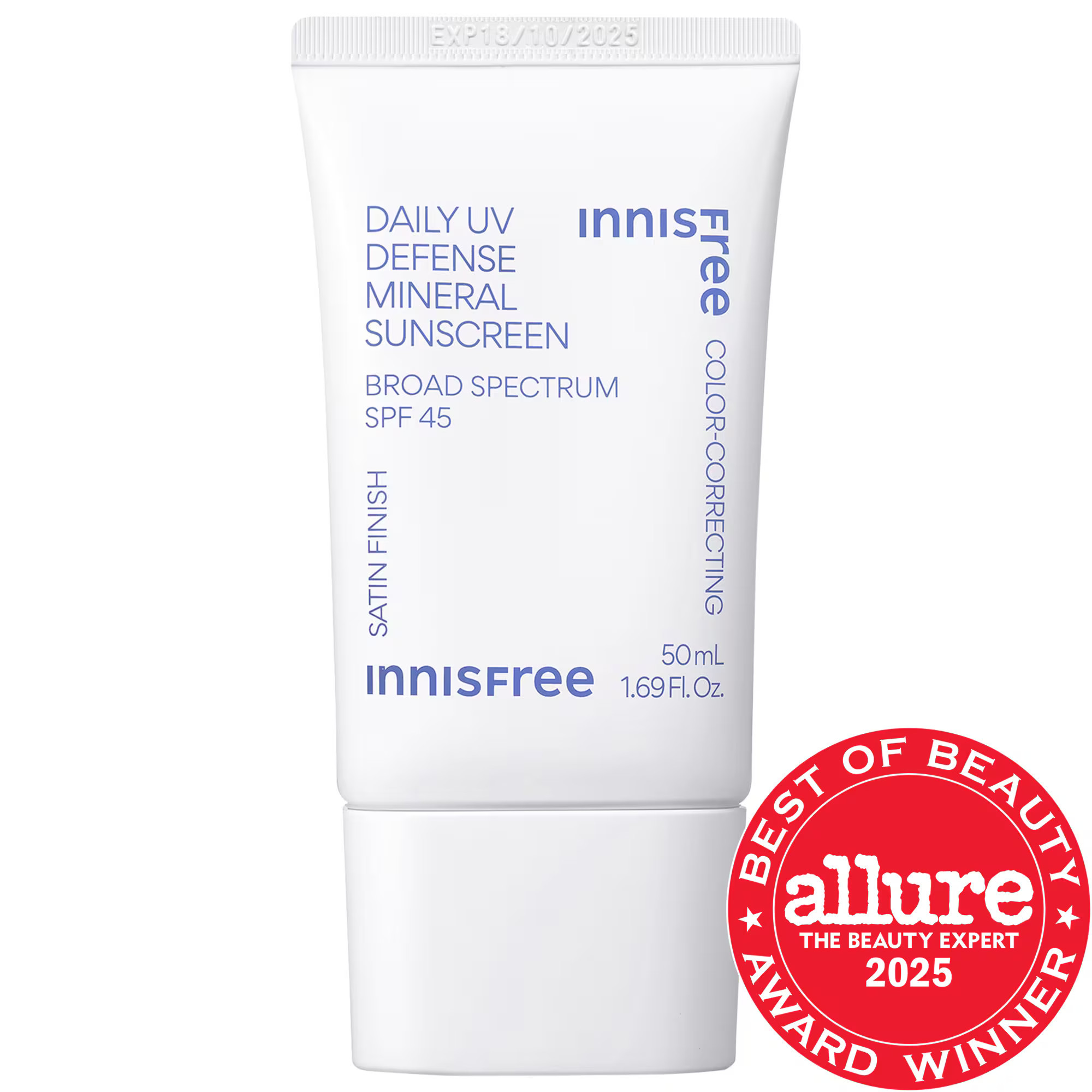 innisfree Daily UV Defense Mineral Sunscreen Broad Spectrum SPF 45 1.69 oz | Sephora (US)