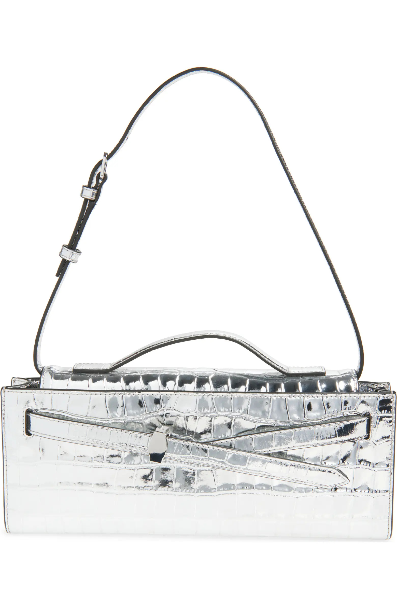 Veronica Beard Croc Embossed Dash Clutch | Nordstrom | Nordstrom