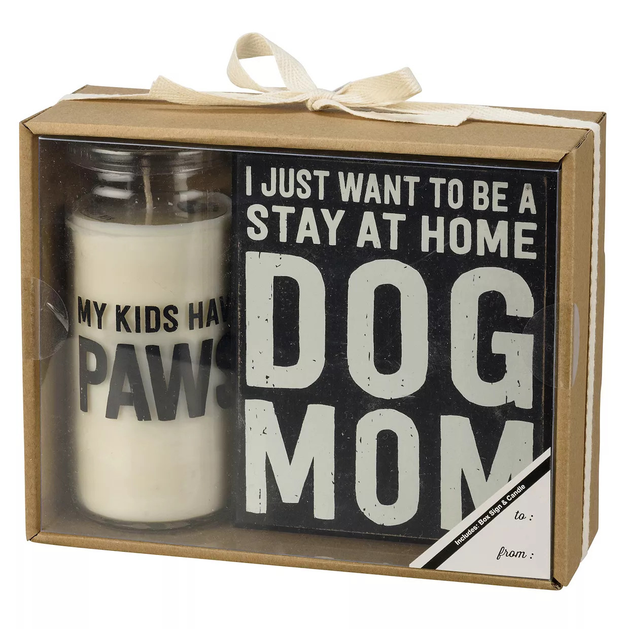Dog Mom Box Sign Wall Decor & Candle 2-piece Set | Kohl's