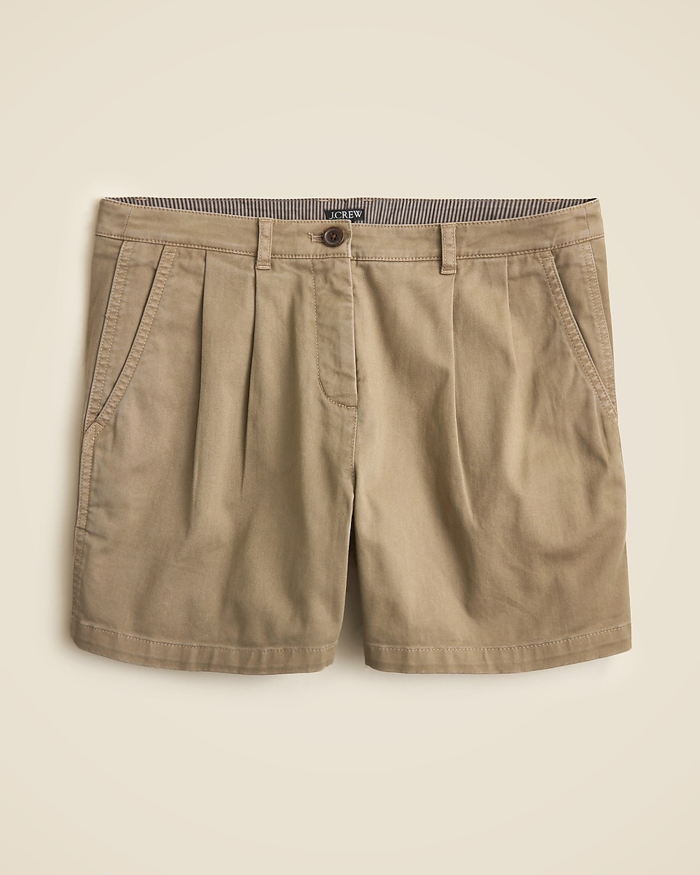 5" pleated heritage chino short | J. Crew US