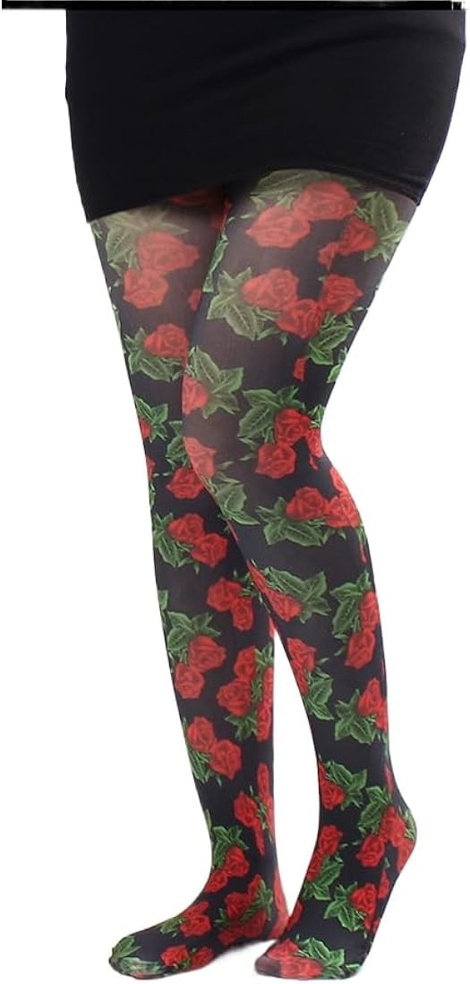 Premium Fashionable Colorful 80D Opaque Tights for Women with Designs Control Top Pantyhose Patte... | Amazon (US)