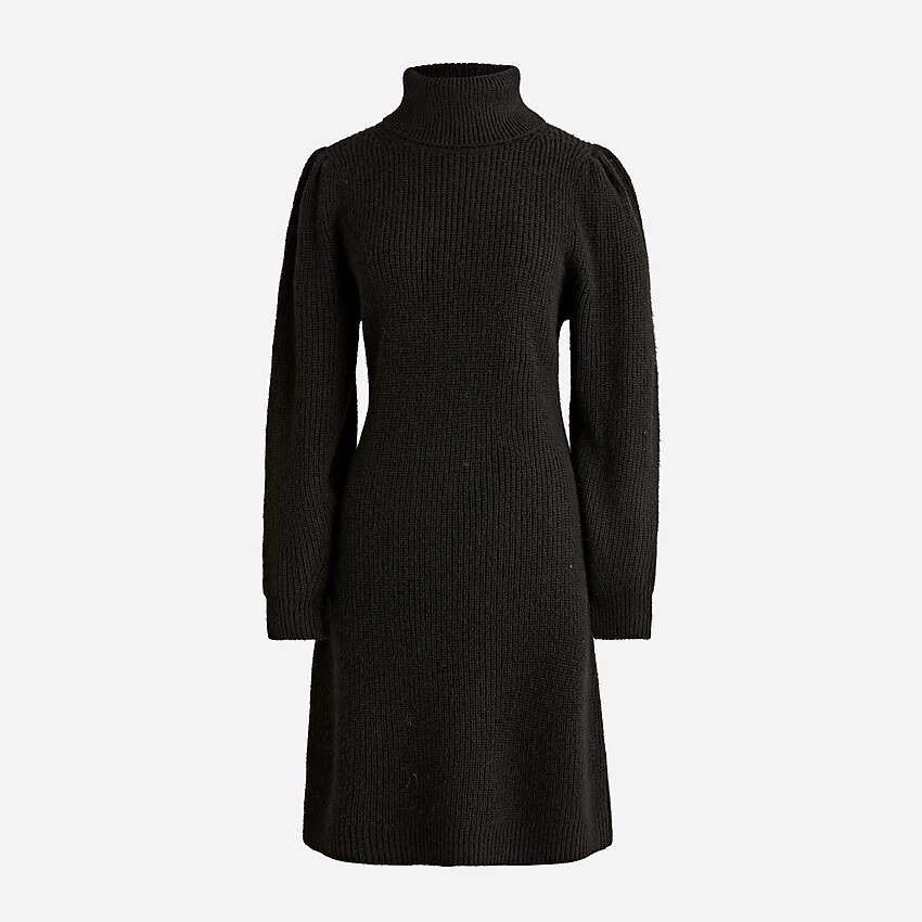 Puff-sleeve turtleneck sweater-dress | J. Crew US