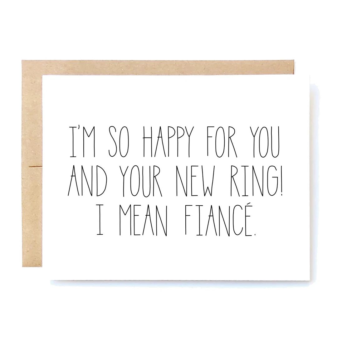 Funny Engagement Card Engagement Card New Ring. - Etsy | Etsy (US)