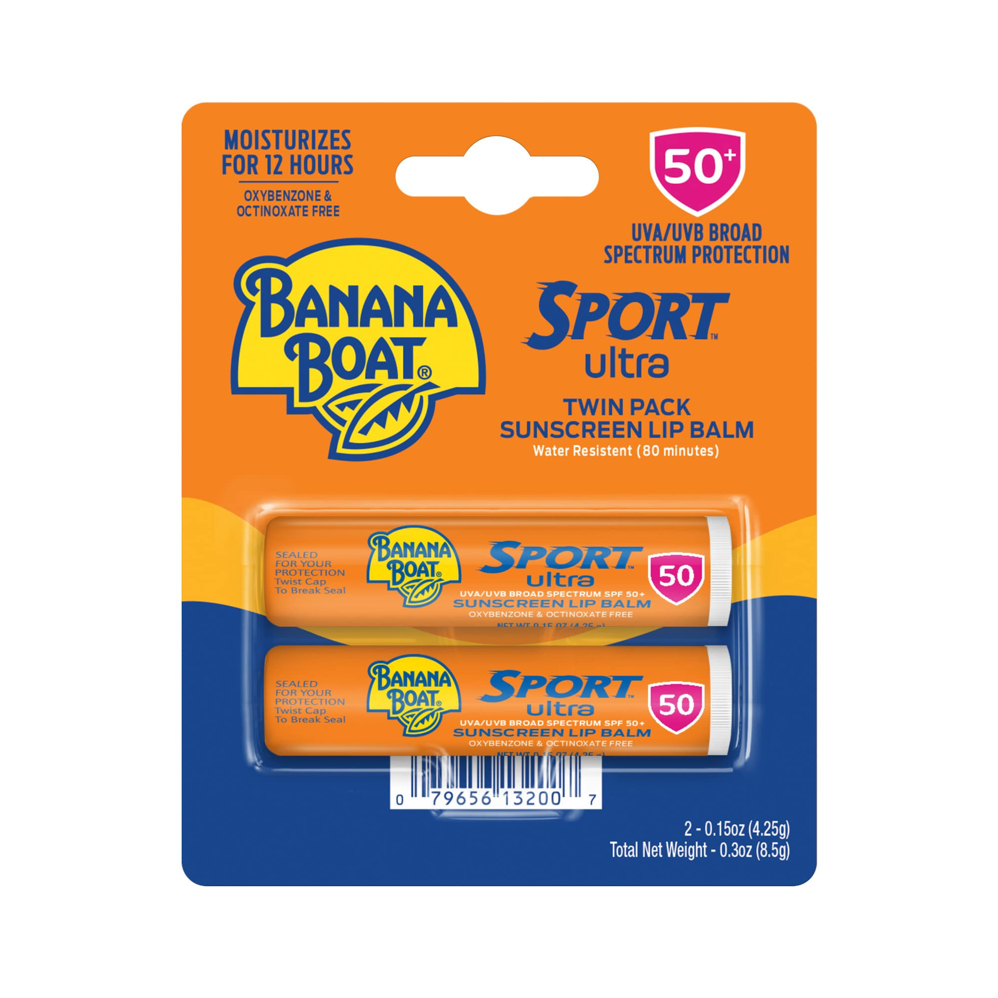 Banana Boat Sport Ultra SPF 50 Lip Sunscreen 2 Pack | SPF Lip Balm, Banana Boat Sunscreen for Lip... | Amazon (US)