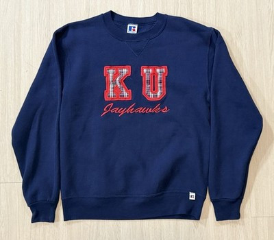 Vintage 90s Russell Athletic Kansas Jayhawks Crewneck Sweatshirt Medium NCAA | eBay US
