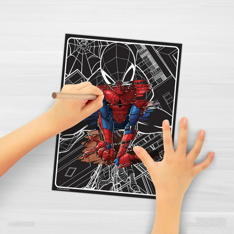 Marvel Spiderman Scratch Fantastic Reveal Book, Easter Party Favor Gifts | Walmart (US)