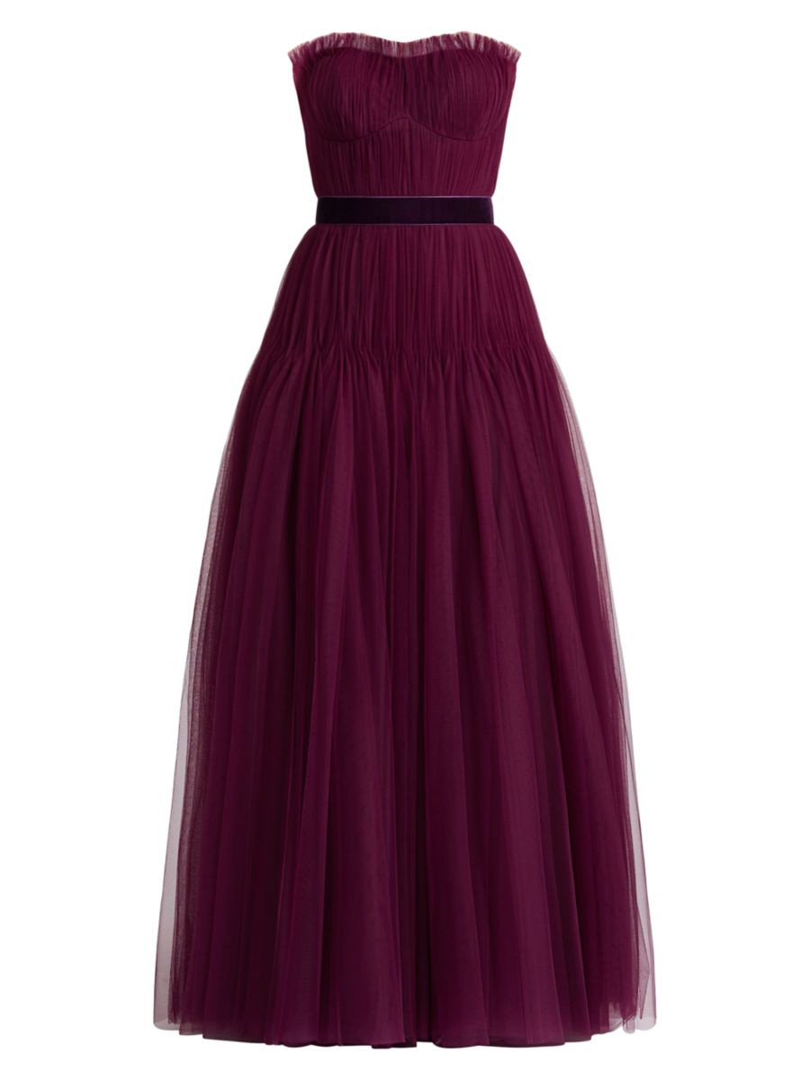 Pleated Tulle Couture Gown | Saks Fifth Avenue