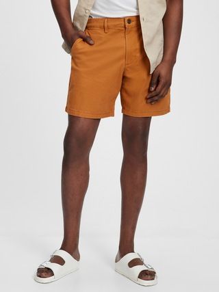 7" Essential Khaki Shorts with Washwell | Gap Factory