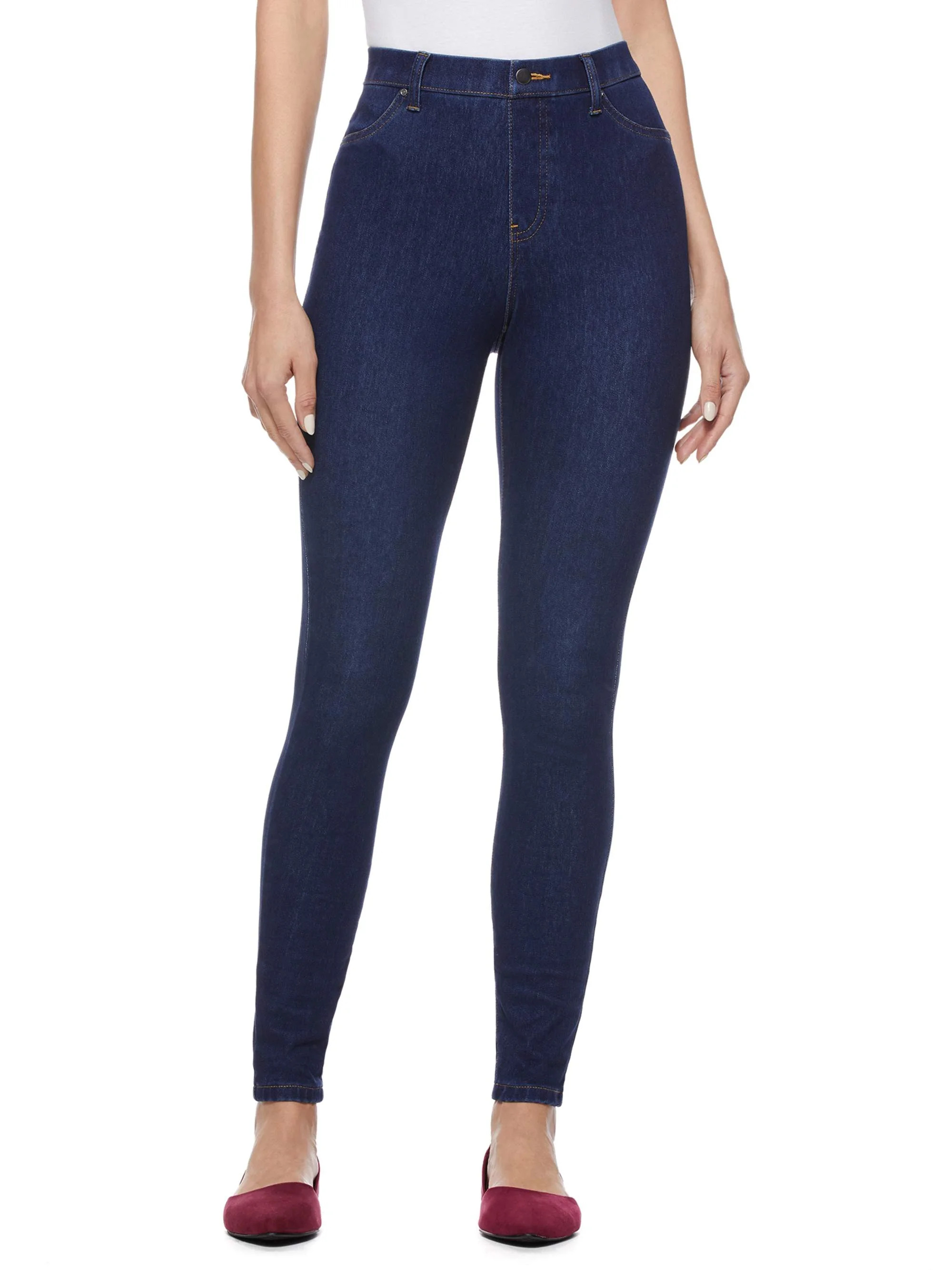 Time and Tru Women's High Rise Jeggings, 29" Inseam, Sizes XS-3XL | Walmart (US)