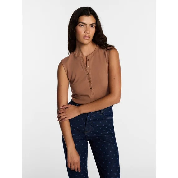 Kacey Lee Women's Henley Tank Top, Sizes XS-XXL | Walmart (US)