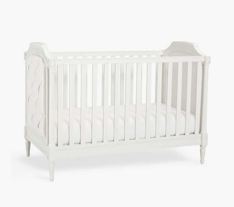 Blythe Upholstered Convertible Crib | Pottery Barn Kids