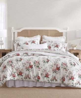Laura Ashley Ashfield Flannel Comforter Sets | Macy's