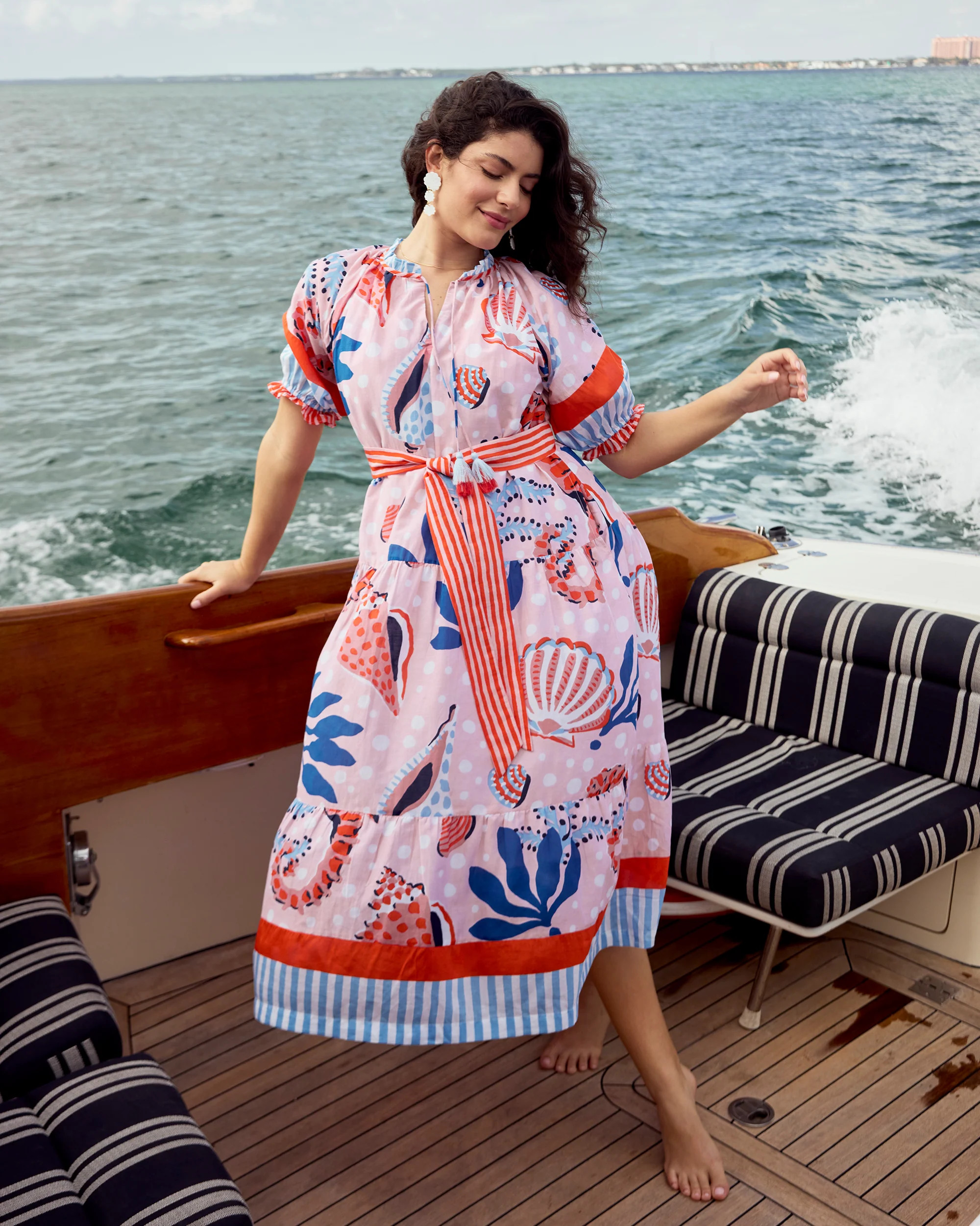 Seahorse Haven - Vibrant Voyage Dress - Vintage Convertible | Printfresh