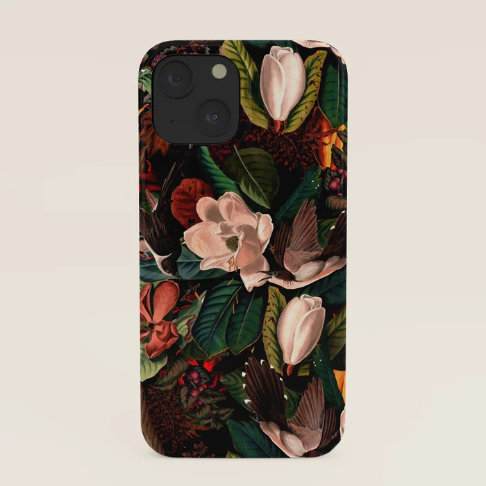 FLORAL AND BIRDS XIV iPhone Case | Society6
