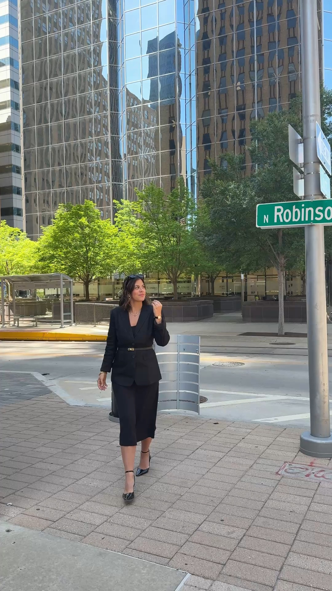 An all black statement business professional / business casual outfit.

#LTKWorkwear #LTKootd #LTKSeasonal