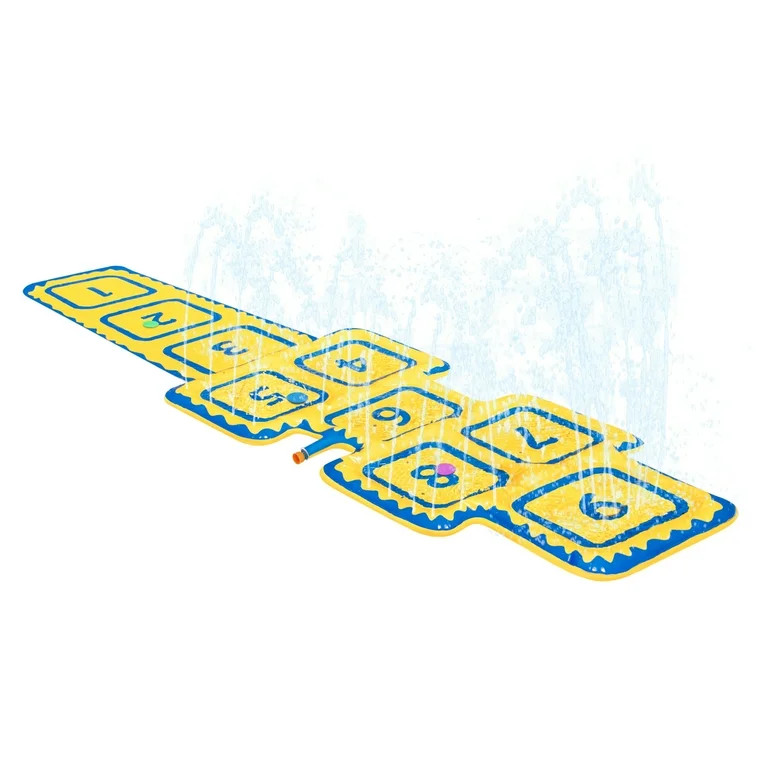 Bluescape Summer Hopscotch Sprinkler Game Inflatable Mat for Kids Outdoor Play for Ages 3+ | Walmart (US)