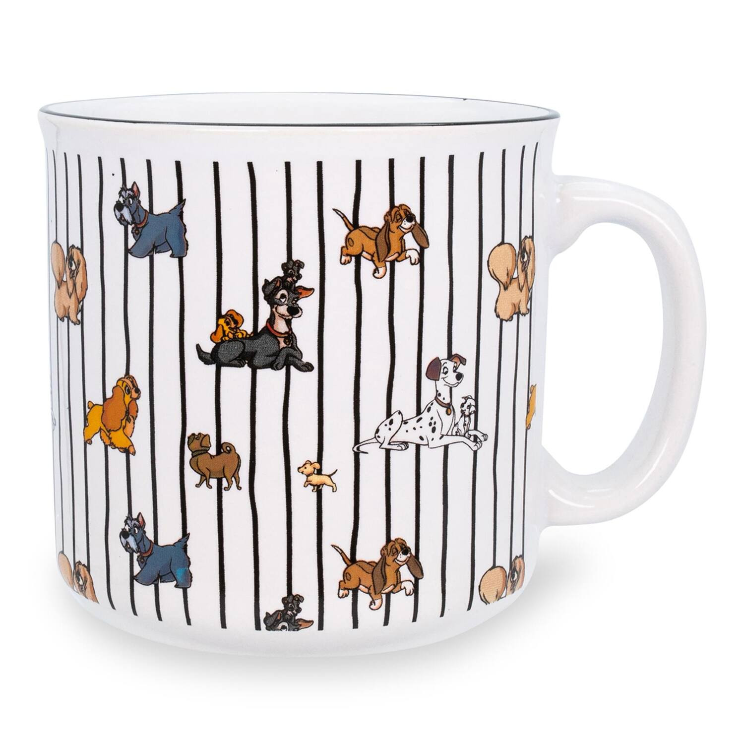 Silver Buffalo - Disney Dogs Ceramic Camper Mug | Holds 20 Ounces - White | Best Buy U.S.